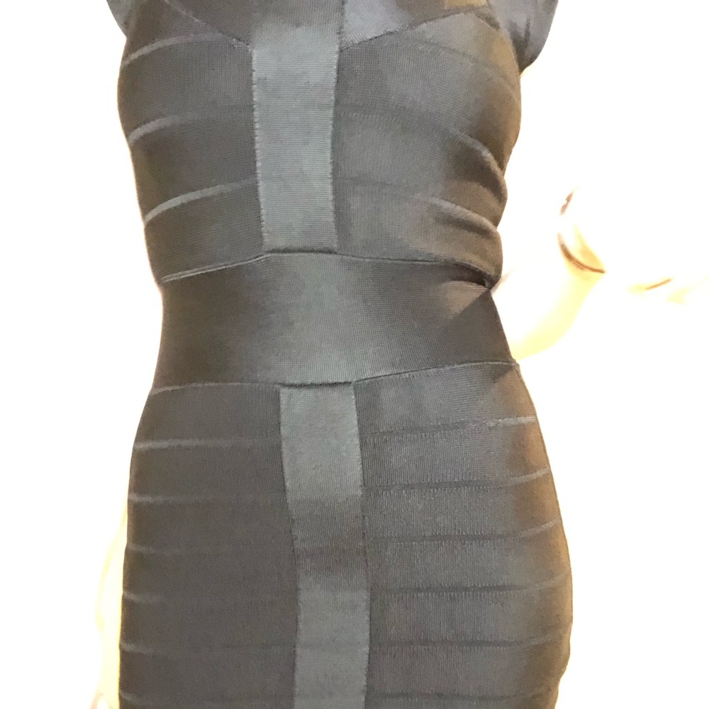 French Connection Bandage Cap Sleeve Bodycon Dress - Picture 8 of 9